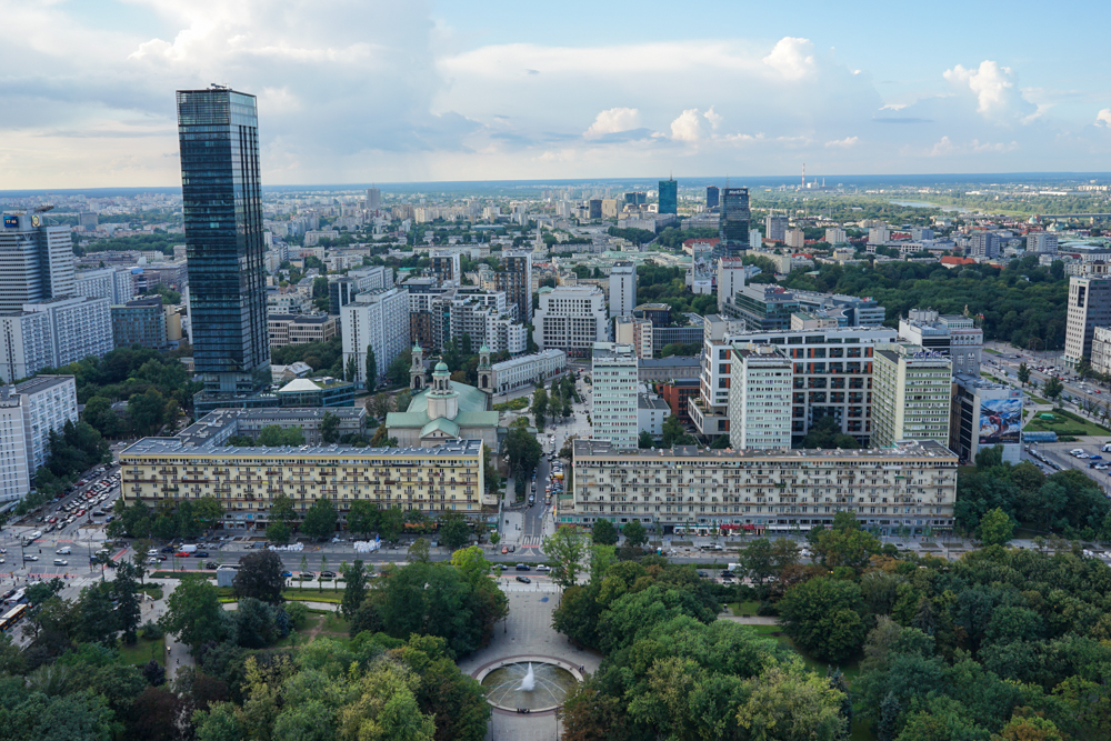 panorama palatul culturii varsovia